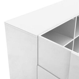Furniture in Fashion Aspen High Gloss Highboard With 2 Doors In White - thumbnail 8