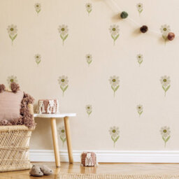 Daisy Stem Flower Wall Stickers - thumbnail 1