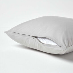 Homescapes Silver Grey Continental Egyptian Cotton Pillowcase 200 Tc, 40 X 40 Cm - thumbnail 3