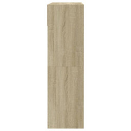 Berkfield Shoe Cabinet With 2 Flip-Drawers Sonoma Oak 80X34X116 Cm - thumbnail 7
