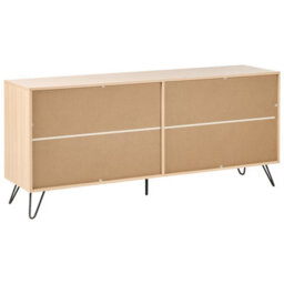 Beliani 6 Drawer Chest Cardigan Light Brown - thumbnail 5