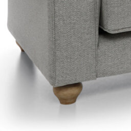 Abakus Direct Ingrid Collection Cuddle Chair In Light Grey - thumbnail 6