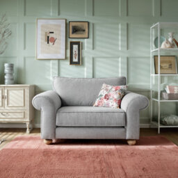 Abakus Direct Ingrid Collection Cuddle Chair In Light Grey
