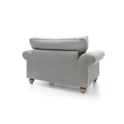Abakus Direct Ingrid Collection Cuddle Chair In Light Grey - thumbnail 5