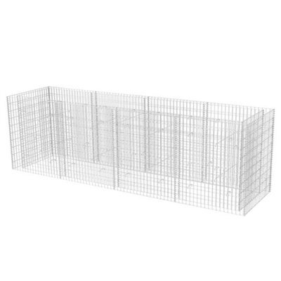 Berkfield Durable Gabion Raised Bed Steel 360X90X100 Cm - image 1