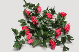 Best Artificial 7Ft Pink Silk Rose Garland Decoration - Perfect From Home, Office Or Events - thumbnail 2
