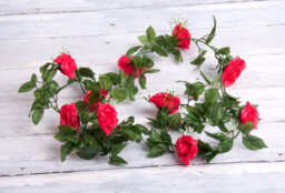 Best Artificial 7Ft Pink Silk Rose Garland Decoration - Perfect From Home, Office Or Events - thumbnail 5