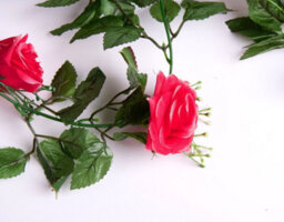 Best Artificial 7Ft Pink Silk Rose Garland Decoration - Perfect From Home, Office Or Events - thumbnail 9