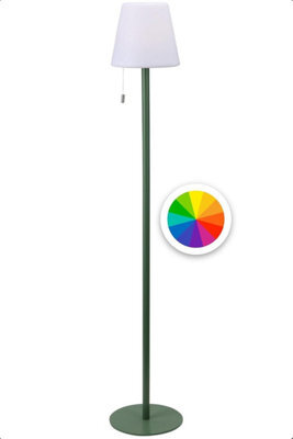 idooka Outdoor Standing Lamp 106Cm Usb Rechargeable Led Colour Modes Green Base - image 1