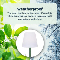 idooka Outdoor Standing Lamp 106Cm Usb Rechargeable Led Colour Modes Green Base - thumbnail 3