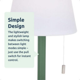 idooka Outdoor Standing Lamp 106Cm Usb Rechargeable Led Colour Modes Green Base - thumbnail 5