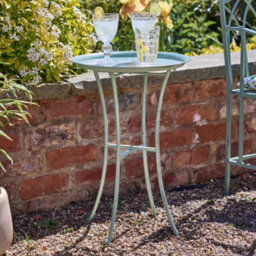 Dibor Traditional Sage Green Indoor Outdoor Garden Tray Table - thumbnail 1