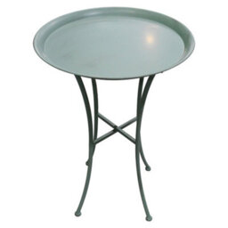 Dibor Traditional Sage Green Indoor Outdoor Garden Tray Table - thumbnail 2