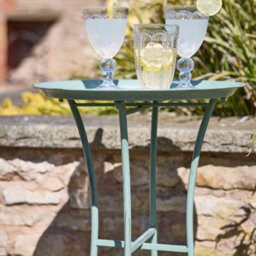 Dibor Traditional Sage Green Indoor Outdoor Garden Tray Table - thumbnail 3