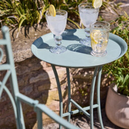 Dibor Traditional Sage Green Indoor Outdoor Garden Tray Table - thumbnail 4