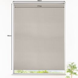GoodHome Boreas Corded Pearl Grey Blackout Roller Blind (W)180Cm (L)180Cm - thumbnail 7