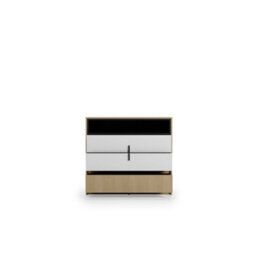 Arte Kanu White And Oak Copenhagen Chest Of Drawers 100Cm - thumbnail 6