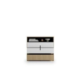 Arte Kanu White And Oak Copenhagen Chest Of Drawers 100Cm - thumbnail 5