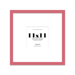 "11X11"" Pink Picture Frame - 11X11"" Square Frame With 8X8"" Mount For 11X11""/8X8"" Pictures Luxurious Style Gallery Wall, 1 Pack" - thumbnail 1