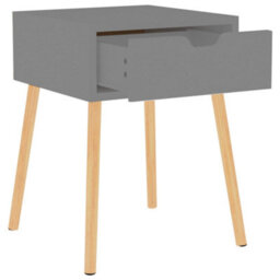 Berkfield Modern Bedside Cabinets 2 Pcs Grey 40X40X56 Cm Engineered Wood - thumbnail 6