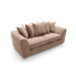 Abakus Direct Jumbo Brown Cord 3 Seater Sofa For Living Room With Thick Luxury Deep Filled Cushioning - thumbnail 5