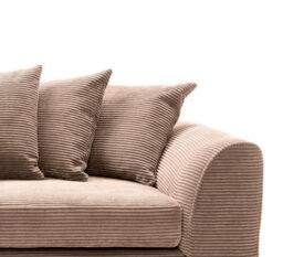 Abakus Direct Jumbo Brown Cord 3 Seater Sofa For Living Room With Thick Luxury Deep Filled Cushioning - thumbnail 7