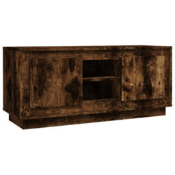 Walplus Tv Cabinet Smoked Oak 102X35X45 Cm Engineered Wood - thumbnail 2