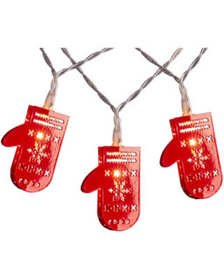 Werchristmas Warm White 10 Santa Gloves Led String Lights 1.8 M - image 1