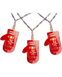 Werchristmas Warm White 10 Santa Gloves Led String Lights 1.8 M - thumbnail 1