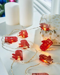 Werchristmas Warm White 10 Santa Gloves Led String Lights 1.8 M - thumbnail 4