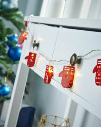 Werchristmas Warm White 10 Santa Gloves Led String Lights 1.8 M - thumbnail 2