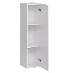 Switch Lamel Iii Modern Living Room Wall Unit With Cabinets Shelves And Tv Space Wotan Left White Right Side - thumbnail 3
