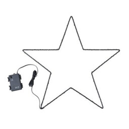 Valuelights Integrated Led Battery Operated Black Outdoor Garden Star Light Warm White - thumbnail 1