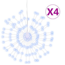 Walplus Christmas Starburst Lights 140 Leds 4 Pcs Cold White 17 Cm - thumbnail 2