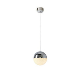 Luminosa Lighting Luminosa Sphere Integrated Led Globe Ceiling Pendant Chrome - Uk Stock - thumbnail 2