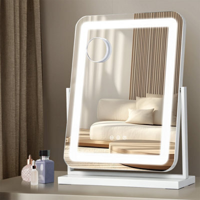 Emitto Hollywood Mirror Vanity Makeup Mirror With Light Rotation Tabletop - image 1