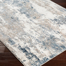 Livabliss Allegro-Abstract Blue Bleige Grey Modern Marble Living Dining Bedroom Rug 200 X 275 Cm Easy Care, Non Shedding - thumbnail 6