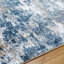 Livabliss Allegro-Abstract Blue Bleige Grey Modern Marble Living Dining Bedroom Rug 200 X 275 Cm Easy Care, Non Shedding - thumbnail 3