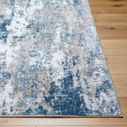 Livabliss Allegro-Abstract Blue Bleige Grey Modern Marble Living Dining Bedroom Rug 200 X 275 Cm Easy Care, Non Shedding - thumbnail 5