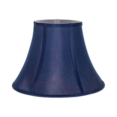 Happy Homewares Traditional Empire Shaped 12 Inch Lamp Shade In Rich Silky Navy Cotton Fabric - image 1