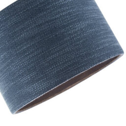 Happy Homewares Designer Bobbled And Textured Linen Lamp Shade In Navy Midnight Blue - thumbnail 3