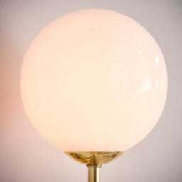 Anson Lighting Fresco Satin Brushed Gold With Gloss Opal Glass Shades Trendy 1 Light Wall Light - thumbnail 7