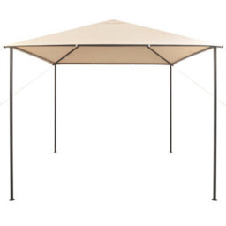 Walplus Gazebo Pavilion Tent Canopy 3X3 M Steel Beige - thumbnail 2