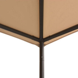 Walplus Gazebo Pavilion Tent Canopy 3X3 M Steel Beige - thumbnail 3