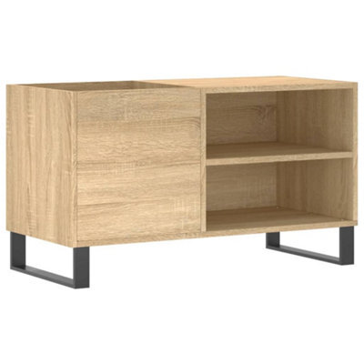 Berkfield Industrial Record Cabinet Sonoma Oak 85X38X48 Cm Engineered Wood