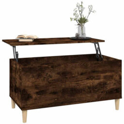 Vidaxl Coffee Table Smoked Oak 90X44.5X45 Cm Engineered Wood - thumbnail 5