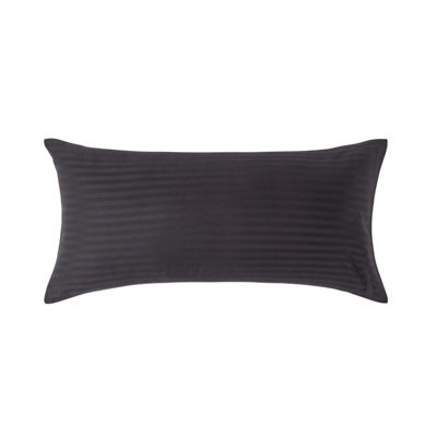 Homescapes Black Continental Egyptian Cotton Pillowcase 330 Tc, 40 X 80 Cm - image 1