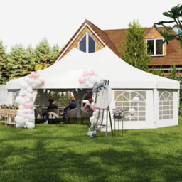 Outsunny 10 Sides Heavy Duty Tent Gazebo Outdoor Party Wedding Event Marquee - thumbnail 8