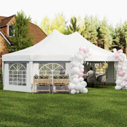 Outsunny 10 Sides Heavy Duty Tent Gazebo Outdoor Party Wedding Event Marquee - thumbnail 9