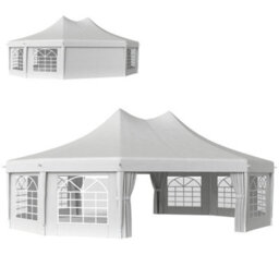 Outsunny 10 Sides Heavy Duty Tent Gazebo Outdoor Party Wedding Event Marquee - thumbnail 2